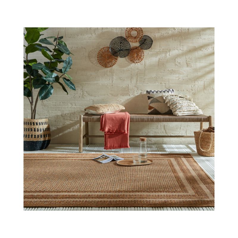 Tapis effet Jute Layla Border extérieur