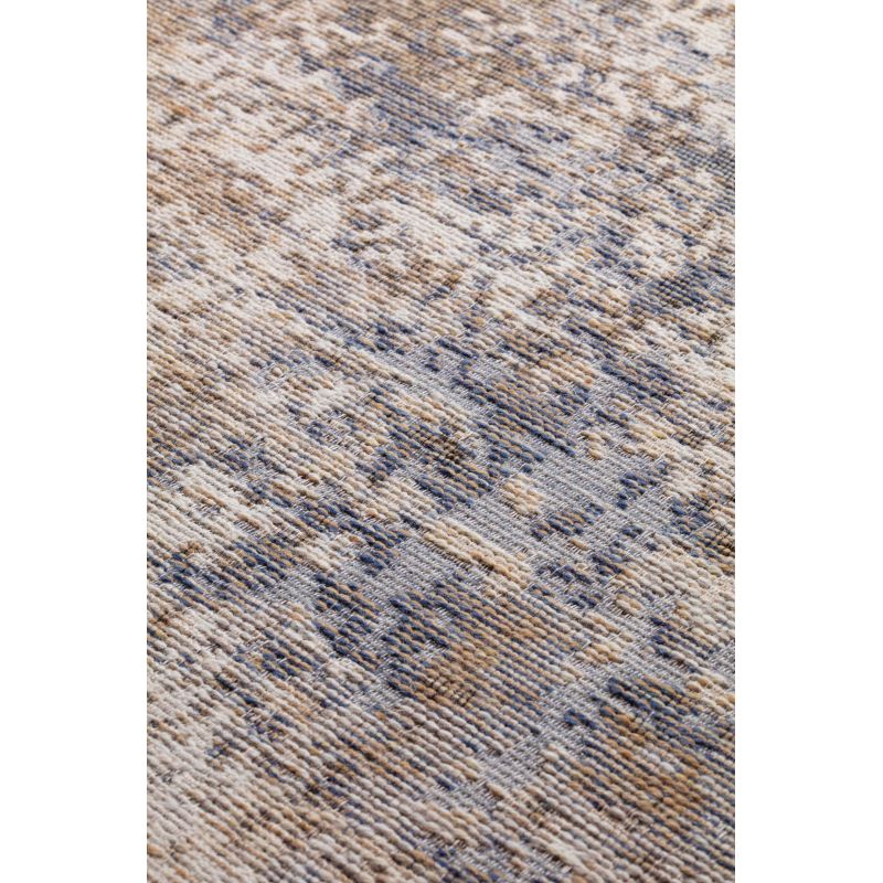 Tapis laine moderne ombré Bleu Orea détail