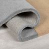 Tapis en laine forme originale monochrome Lozenge bordure