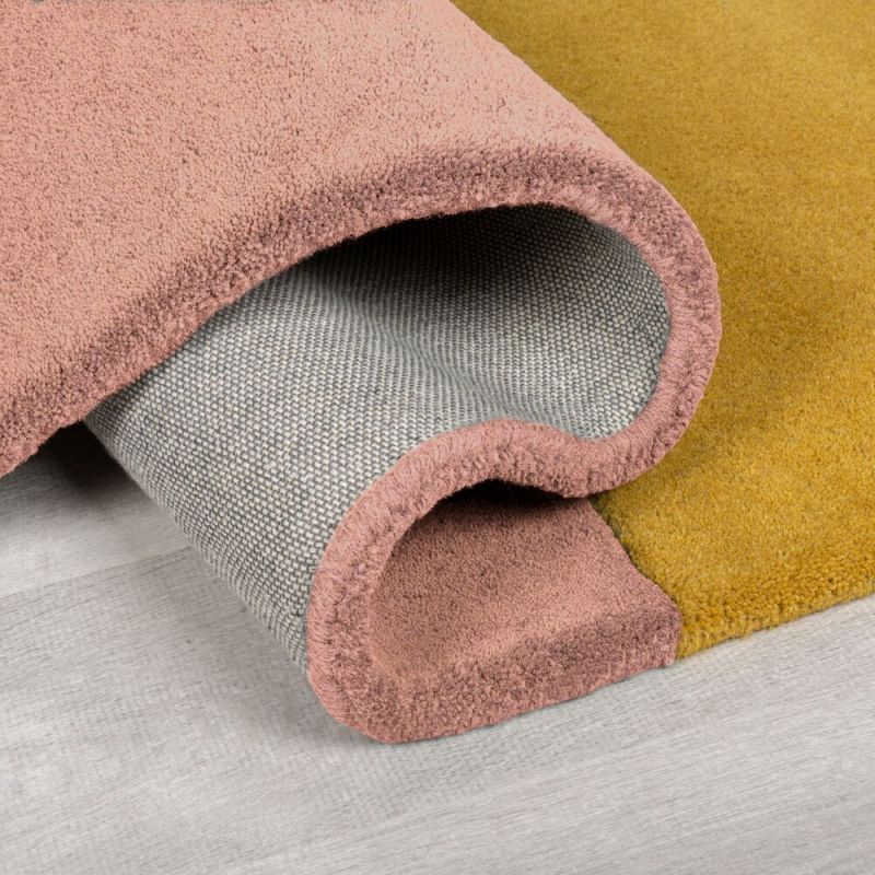 Tapis en laine forme originale bright multi Lozenge