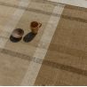 Tapis indoor/outdoor 100% PET Zona Cashew Block Stripe