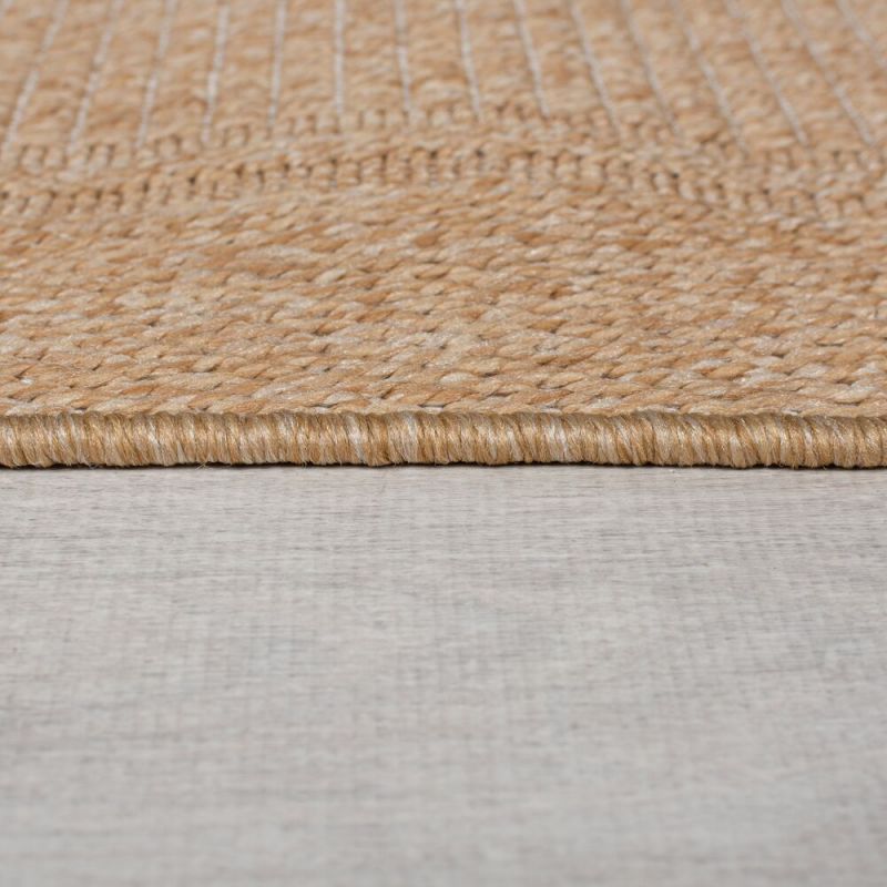 Tapis d'extérieur en polypropylène beige Aruba