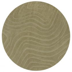 Tapis laine Mesmerize Vert rond
