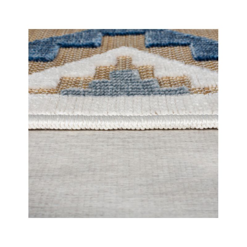 Tapis effet Jute Zion extérieur bordure