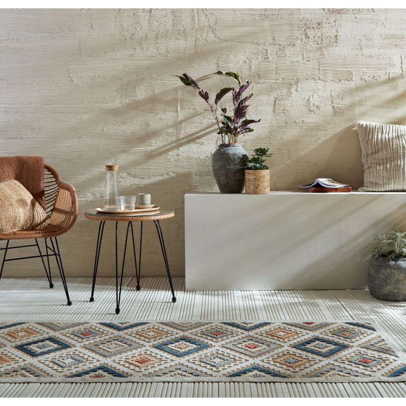 Tapis de couloir effet Jute Zion extérieur ambiance