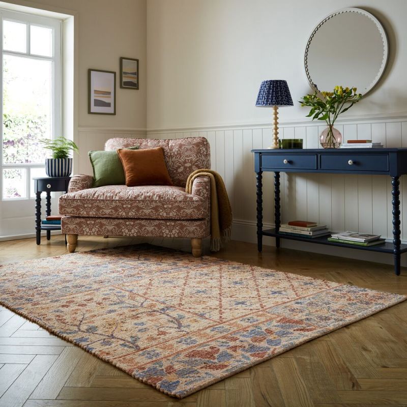 Tapis en jute patchwork Taylor ambiance