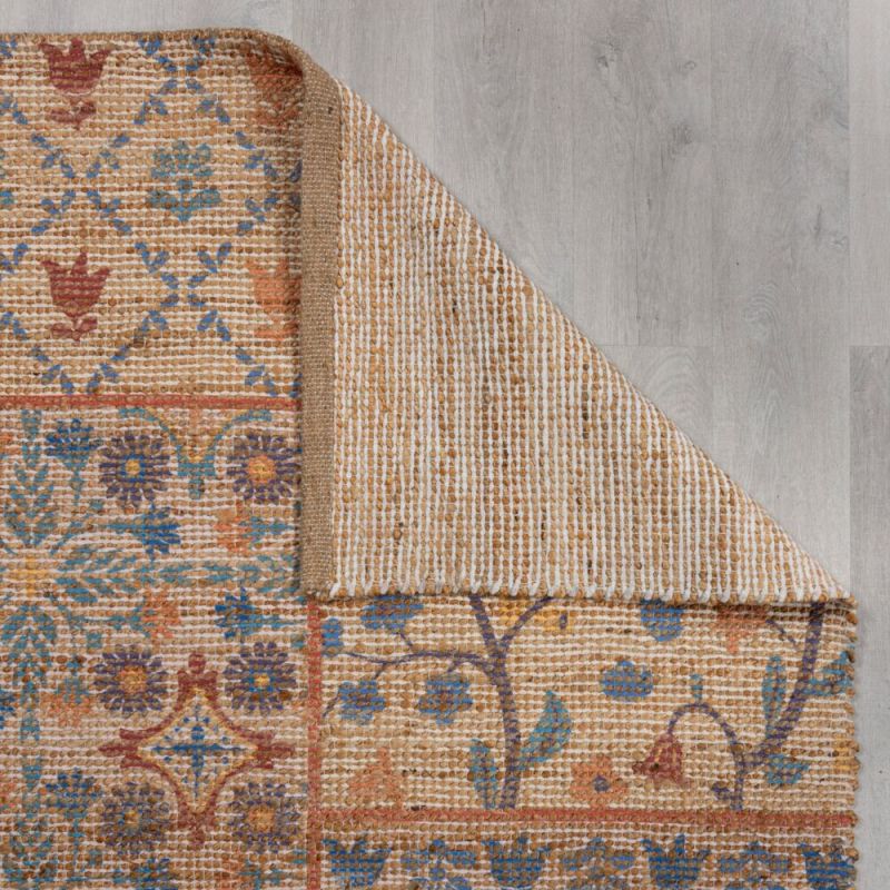 Tapis en jute patchwork Taylor angle