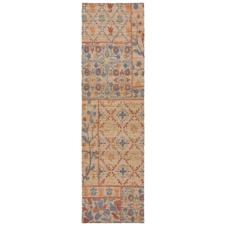 Tapis en jute patchwork Taylor runner