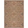 Tapis en jute motif floral rose Celine
