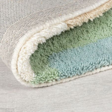 Tapis de salon laine multicolor Zagora angle Tapis de salon laine multicolor Zagora angle