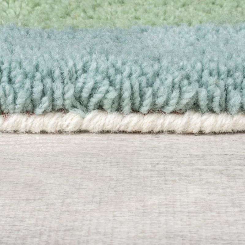 Tapis de salon laine multicolor Zagora bordure