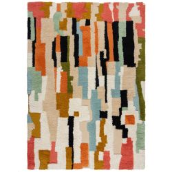 Tapis de salon laine multicolor Zagora