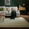 Tapis en jute motif jacquard vert Mara ambiance