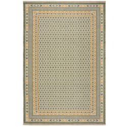 Tapis en jute motif jacquard vert Mara