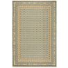 Tapis en jute motif jacquard vert Mara 