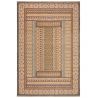 Tapis en jute motif jacquard orange Rami