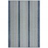 Tapis exterieur motifs rayures bleues