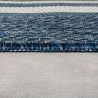 Tapis exterieur motifs rayures bleues epaisseur