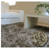 Tapis rectangulaire shaggy gris-beige par Arte Espina
