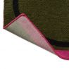 Tapis d'extérieur Vert Olive Linear Stem dos