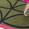 Tapis d'extérieur Vert Olive Linear Stem detail