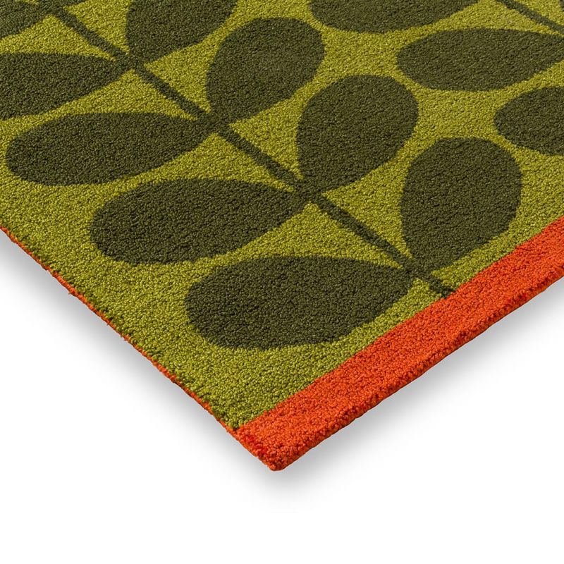 Tapis d'extérieur Vert Seagrass Solid Stem 