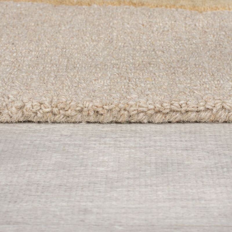Tapis de salon pure laine violet multi Glow bordure