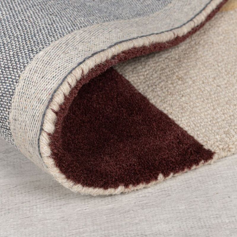Tapis de salon pure laine violet multi Glow revetement