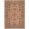 Tapis en jute motifs classiques rouge Lana