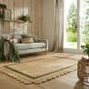 copy ofTapis forme originale en jute beige et blanc Grace