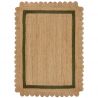 copy ofTapis forme originale en jute beige et blanc Grace