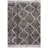Tapis shaggy épais motifs berberes gris Riad