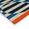 Tapis d'extérieur Bleu et Blanc Stripy Stem