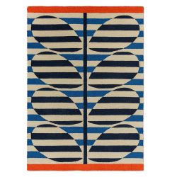 Tapis d'extérieur Bleu et Blanc Stripy Stem