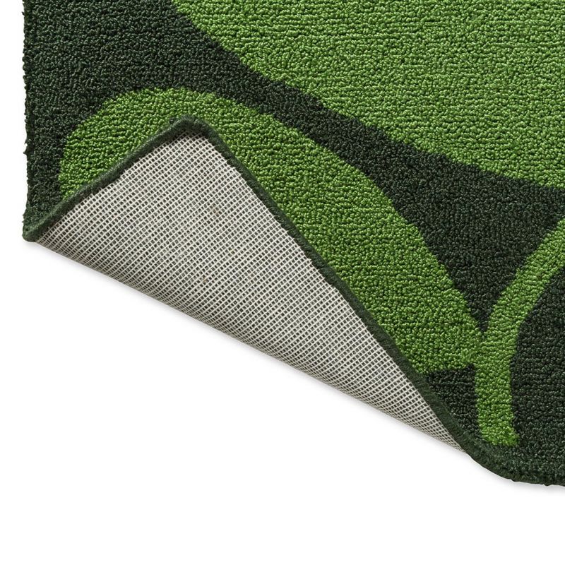Tapis d'extérieur vert Dill Sycamore dos