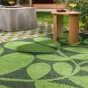 Tapis d'extérieur vert Dill Sycamore motif
