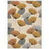 Tapis d'extérieur Dandelions clocks ocre et argent