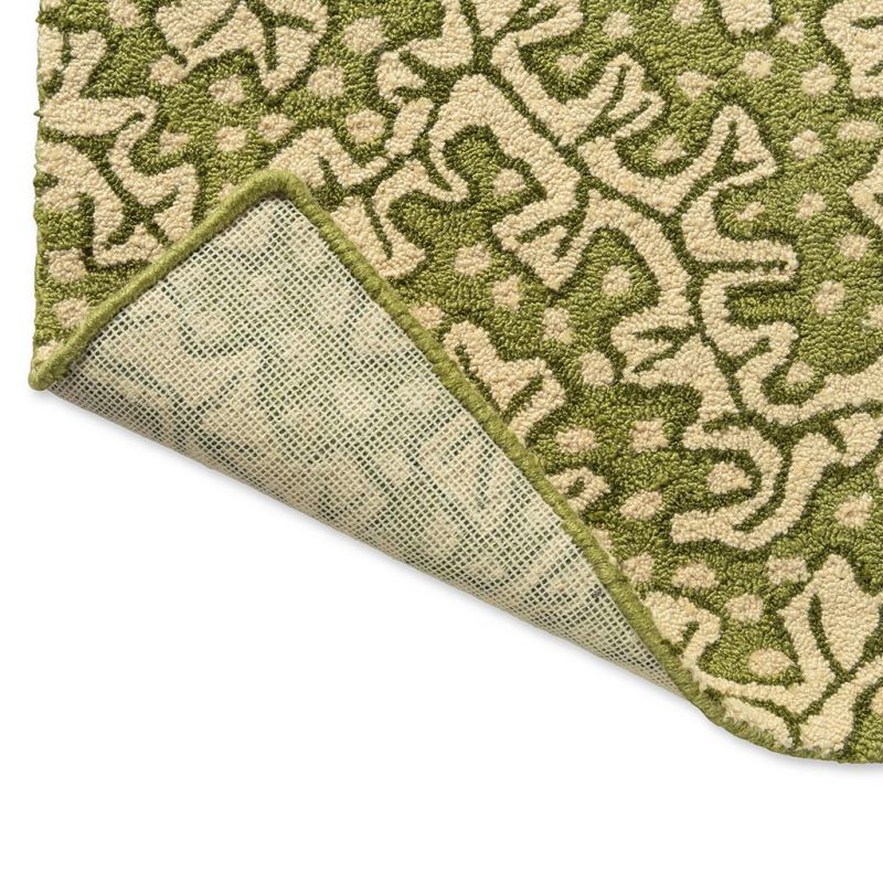 Tapis d'extérieur vert olive Truffle dos