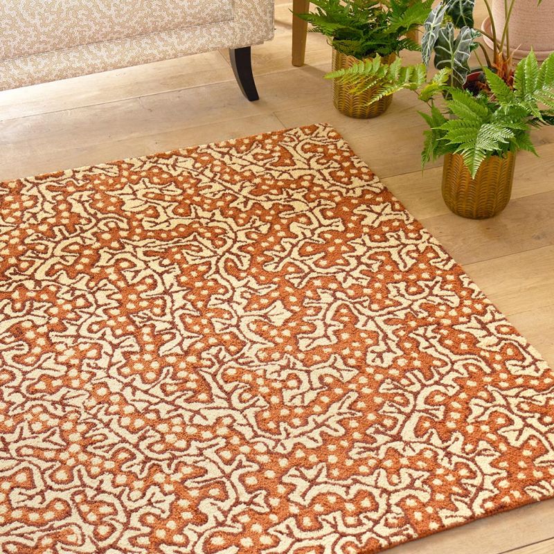 Tapis d'extérieur orange Truffle detail