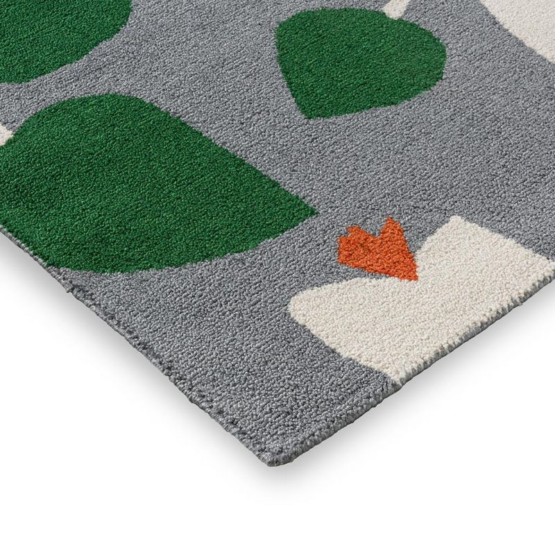 Tapis exterieur en PET recyclé Rosehip detail