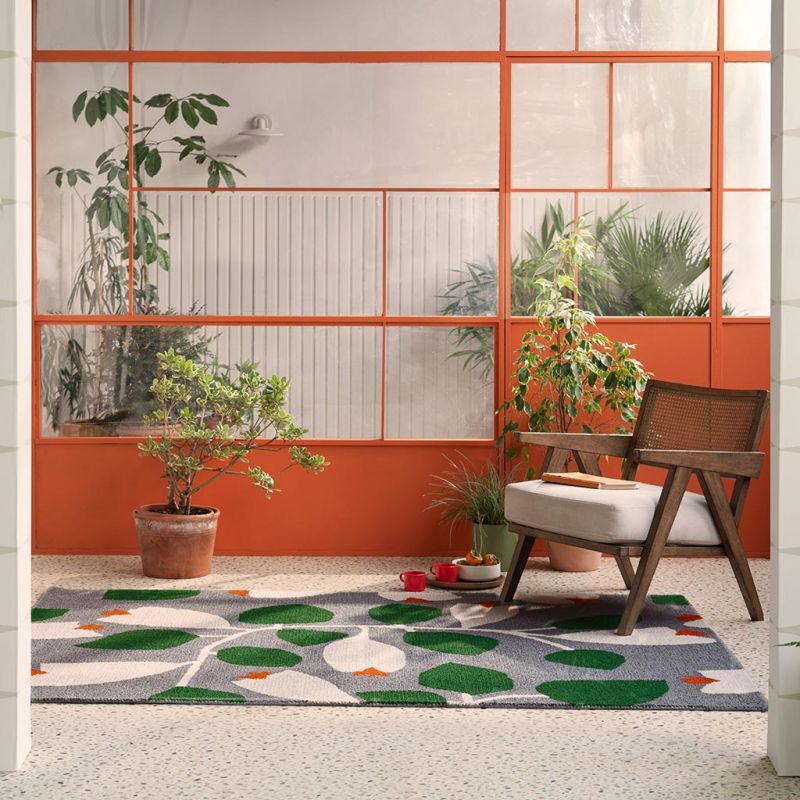 Tapis exterieur en PET recyclé Rosehip SALON