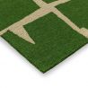 Tapis exterieur interieur en PET recyclé vert Moqui epaisseur
