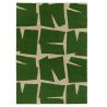 Tapis exterieur interieur en PET recyclé vert Moqui