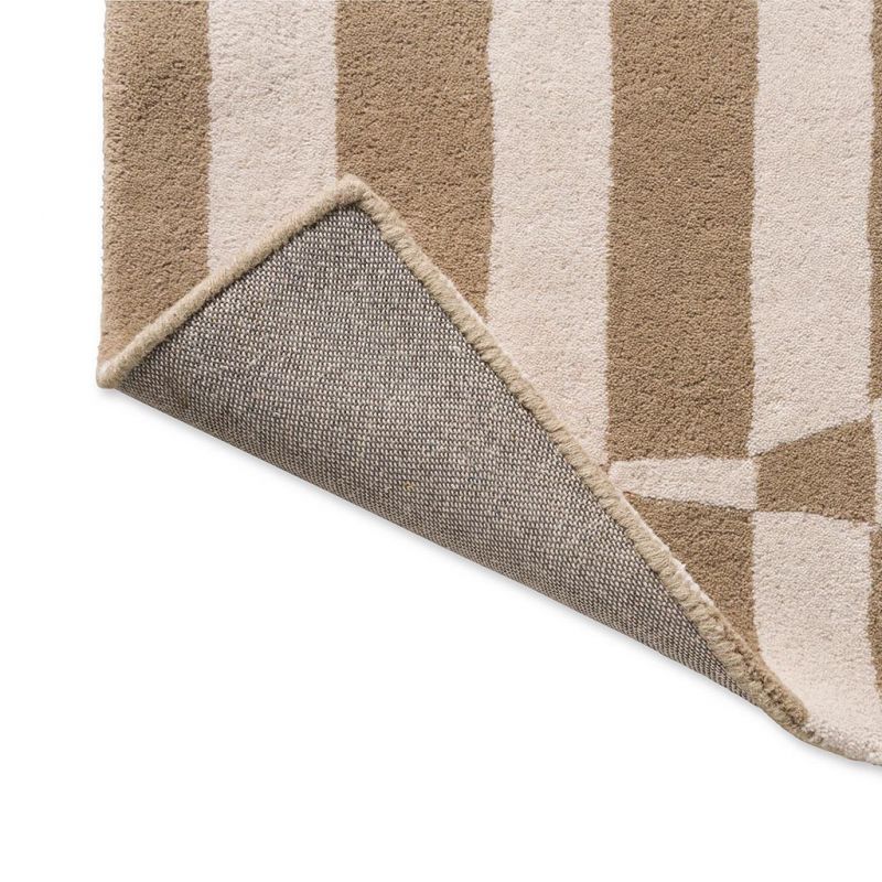 Tapis à motif galet rayé caramel Scion revetement