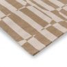 Tapis à motif galet rayé caramel Scion angle