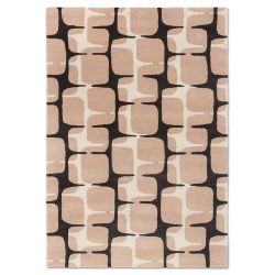Tapis à motif galet Lohko rose et noir Scion