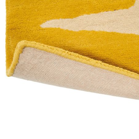 Tapis à motif galet Lohko Honey jaune Scion bordure Tapis à motif galet Lohko Honey jaune Scion bordure