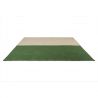 Tapis exterieur interieur en PET recyclé vert Deck Spring à plat