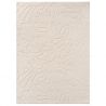 Tapis haut de gamme en laine motif floral beige