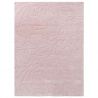 Tapis haut de gamme en laine motif floral rose